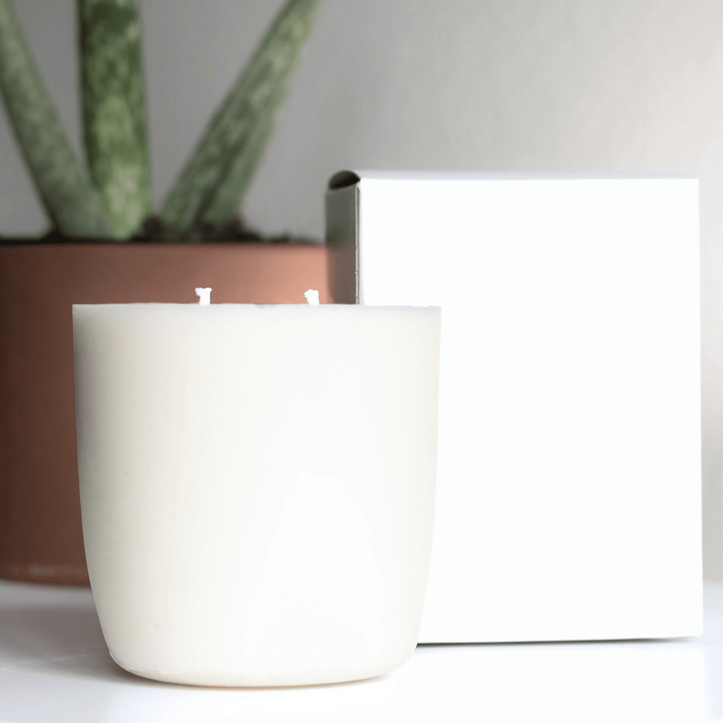 Fresh + Clean Scented | Rainwater, Clover & Moss | 10oz Refill Candle | Organic Soy & Beeswax Candle | Vessel Sold Separately