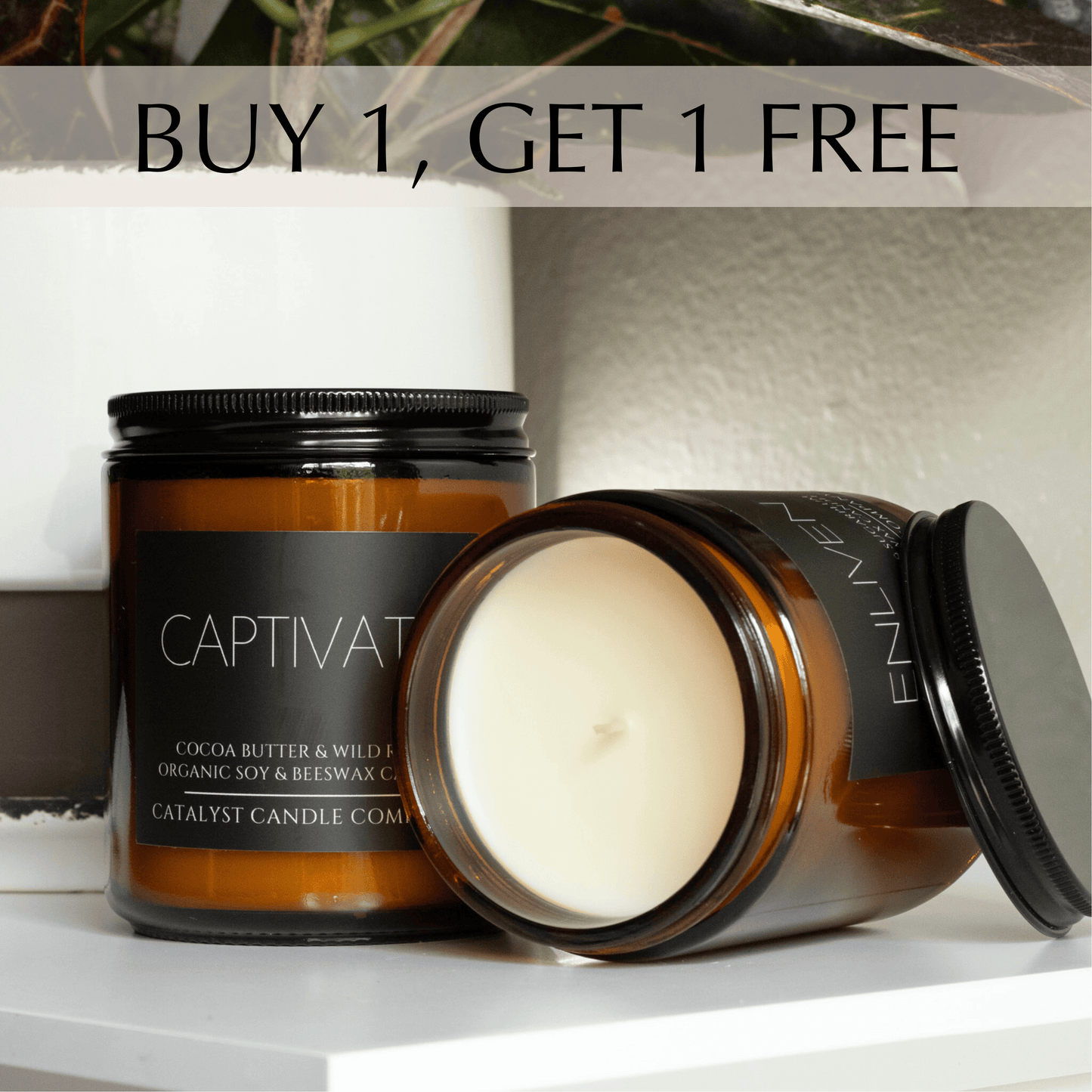 (Discontinued) 7oz Single-Wick | Organic Soy & Beeswax Candle | BUY 1, GET 1 FREE