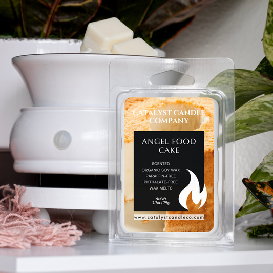 Angel Food Cake scented soy wax melts. Catalyst Candle Company, LLC