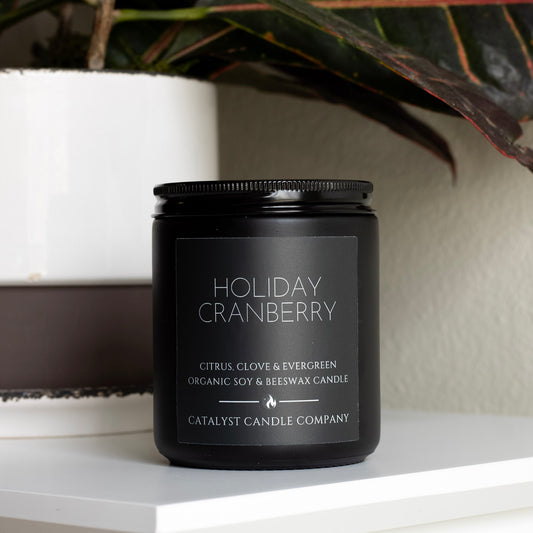 HOLIDAY CRANBERRY | 7oz Single-Wick | Organic Soy & Beeswax Candle