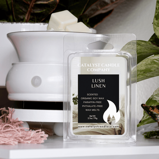 Fresh and clean aroma. Lush Linen scented soy wax melts. Catalyst Candle Company, LLC