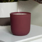 Painted Glass Refill Vessel | Matte Burgundy (Will Not Be Restocked)