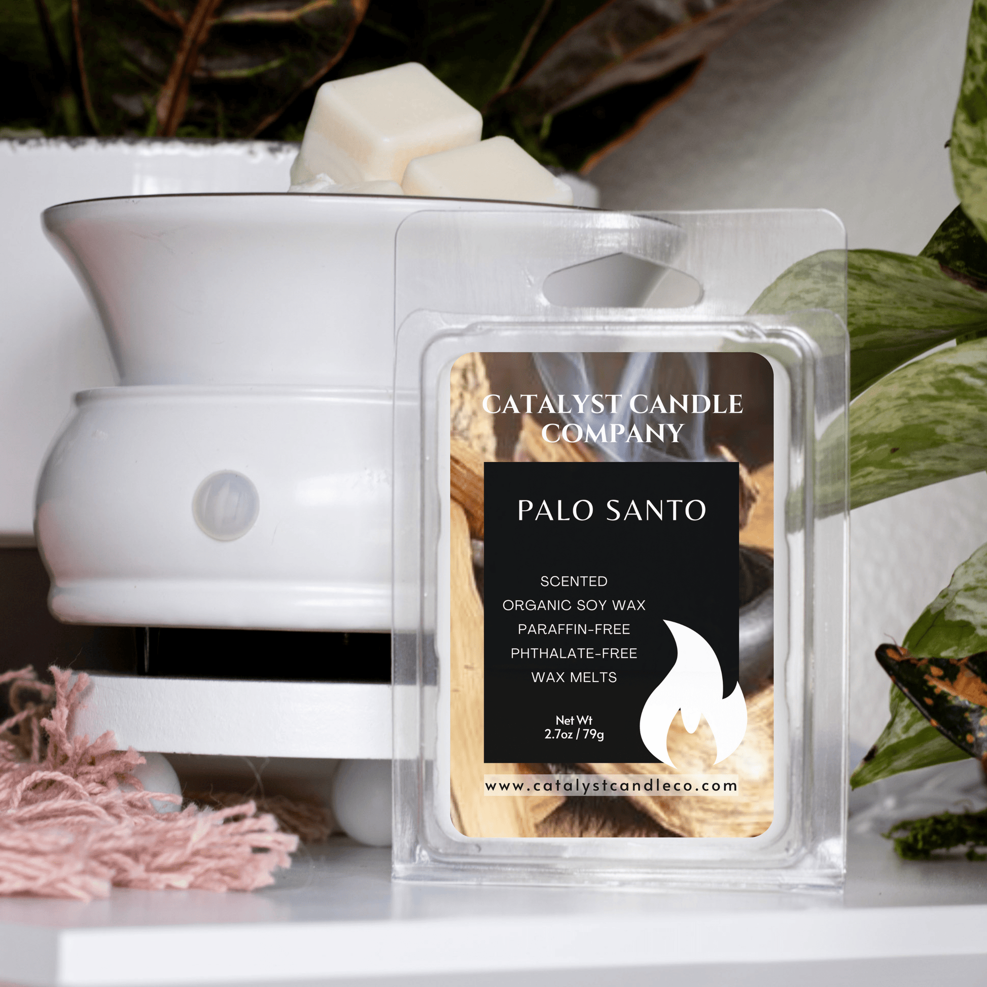 Masculine and earthy aroma. Scented organic soy wax melts. Catalyst Candle Company, LLC