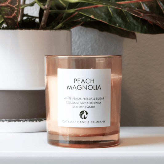 PEACH MAGNOLIA | White Peach, Freesia & Sugar | Coconut Soy & Beeswax Candle